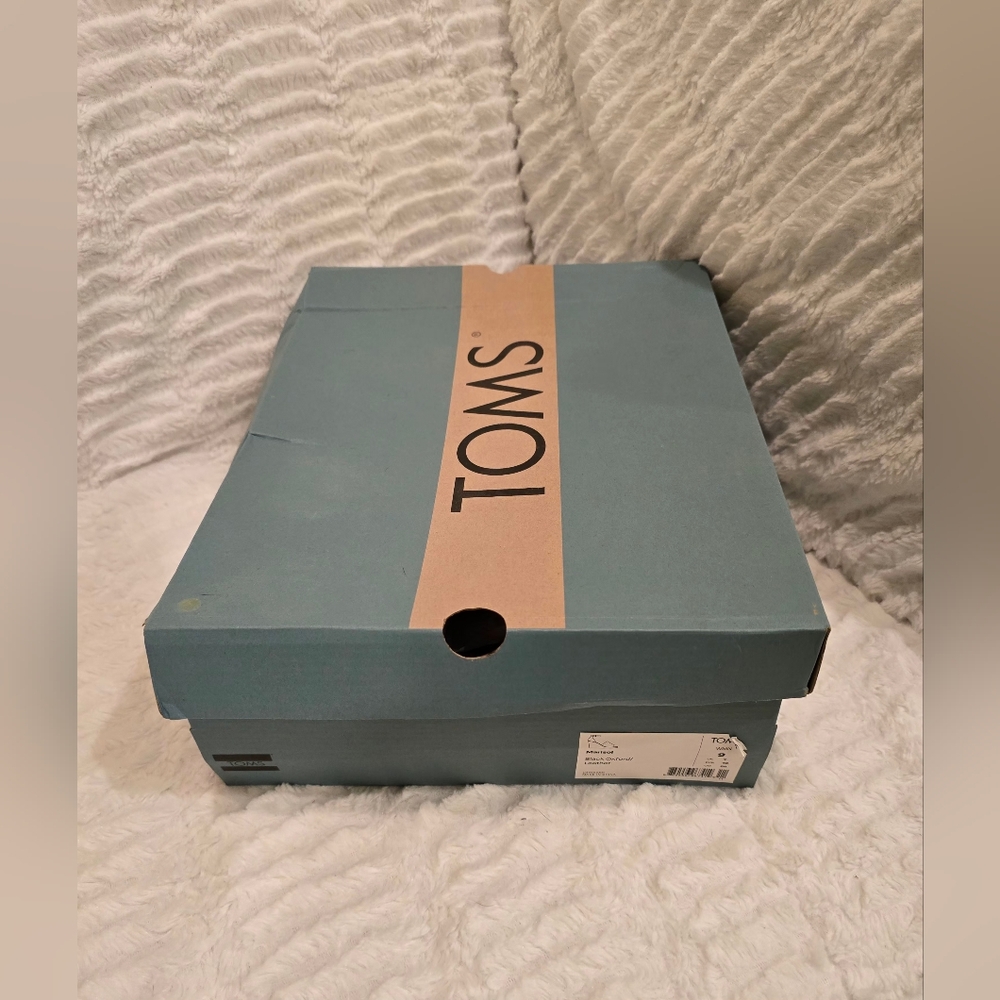 Toms Marisol Black Wedge Sandals - NEW IN BOX - Picture 2 of 8
